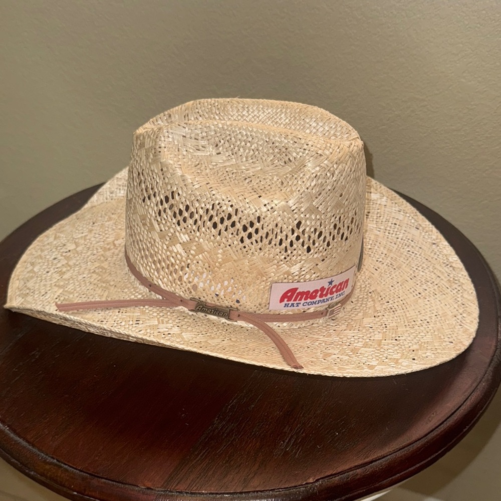 Tan Straw Cowboy Hat